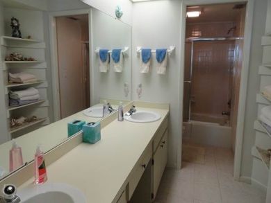 Bathroom with dual sinks